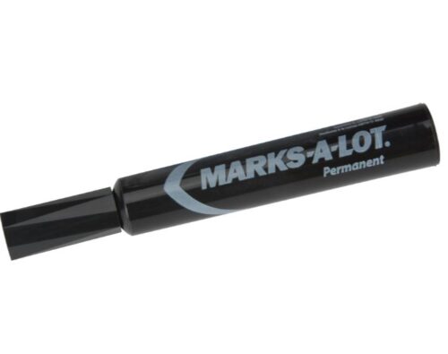 Marks-a-Lot Black Permanent Marker-Chisel Tip